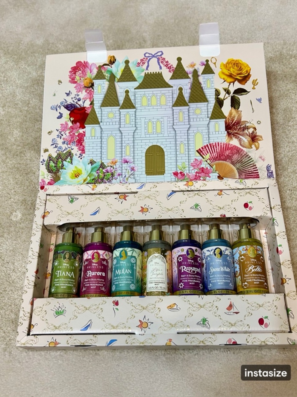 Bath and Body Works Disney Princess 7-piece Mini Fine Fragrance Mist Sampler
